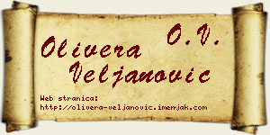 Olivera Veljanović vizit kartica